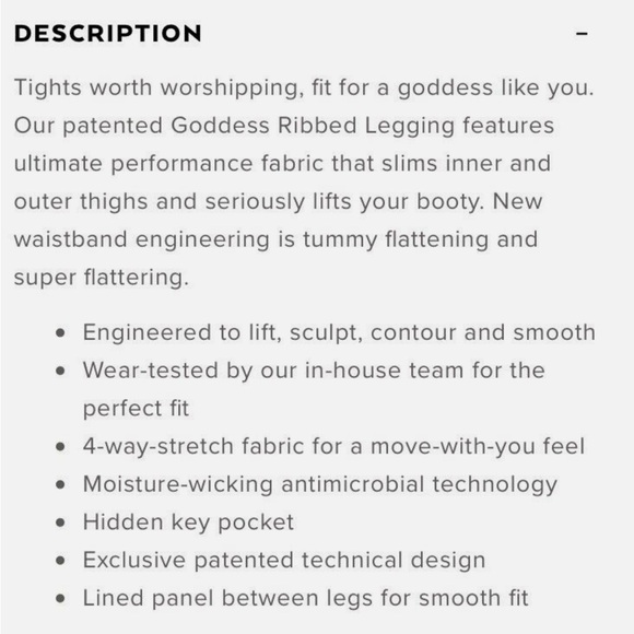 Alo yoga leggings scrunch two toned leggings size small athleisure  Alo Goddess - Picture 11 of 12